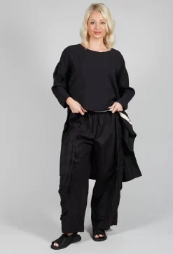 Tadashi Trousers^Fold Texture Trousers in Beige