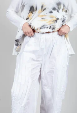 Tadashi Trousers^Fold Texture Trousers in White