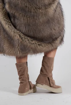 Lofina Boots^Foldover Boots in London Taupe 2
