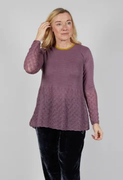 Traces of Me Tops^Frill Top Key Jumper in Heather