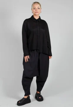 Moyuru Shirts & Blouses^Front Crop Shirt in Black