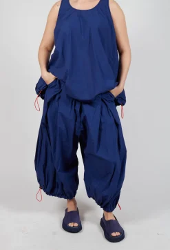 Rundholz Dip Trousers^Front Pleat Balloon Trousers with Toggle Cuffs in Ocean
