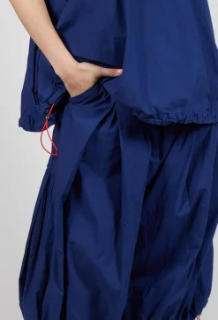 Rundholz Dip Trousers^Front Pleat Balloon Trousers with Toggle Cuffs in Ocean