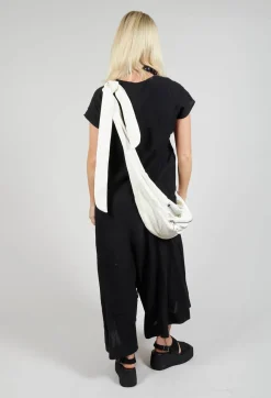 Bize Jumpsuits^Front Zipper Jumpsuit in Black White