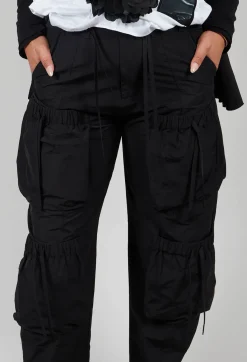 Bitte Kai Rand Trousers^Fukkura Poplin Pants with Tie-Strings in Black
