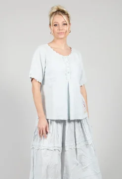 Ewa I Walla Shirts & Blouses^Gabriella Blouse in Ice Blue
