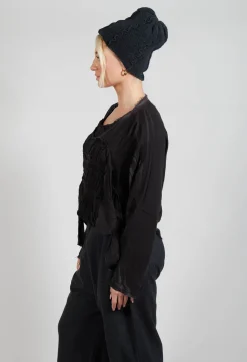 La Vaca Loca Hats^Gasa Knitted Beanie in Phantom Grey