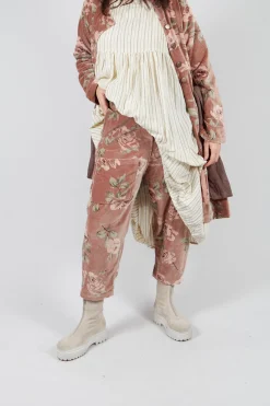 Les Ours Trousers^Gaston Trousers in Velour Fleur Rose