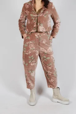 Les Ours Trousers^Gaston Trousers in Velour Fleur Rose