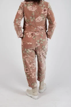 Les Ours Trousers^Gaston Trousers in Velour Fleur Rose