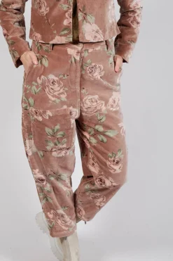 Les Ours Trousers^Gaston Trousers in Velour Fleur Rose