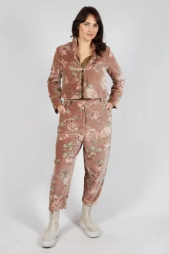 Les Ours Trousers^Gaston Trousers in Velour Fleur Rose