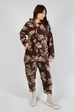 Les Ours Trousers^Gaston Trousers in Velour Fleur Chocolat