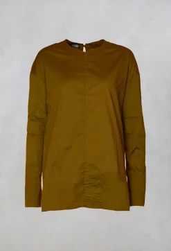 Aequamente Co-ords & Suits^Gathered Back Top in Oliva
