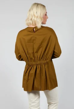 Aequamente Co-ords & Suits^Gathered Back Top in Oliva