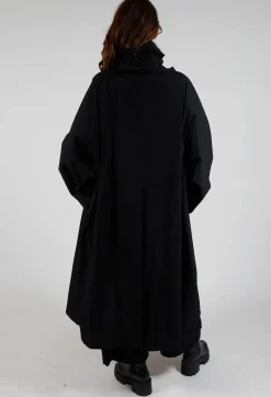 Rundholz Mainline Coats^Gathered Coat in Black