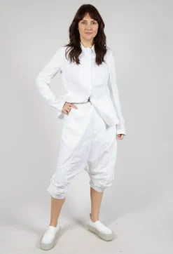 Rundholz Dip Trousers^Gathered Cropped Trousers in Semi Bleach