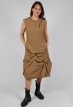 Rundholz Mainline Dresses^Gathered Dress in Camel