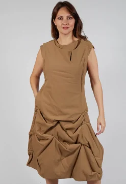 Rundholz Mainline Dresses^Gathered Dress in Camel