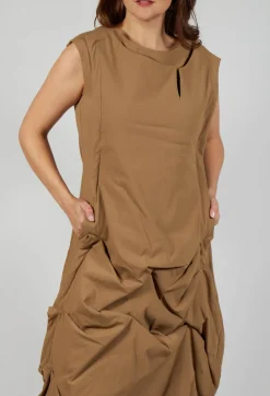 Rundholz Mainline Dresses^Gathered Dress in Camel