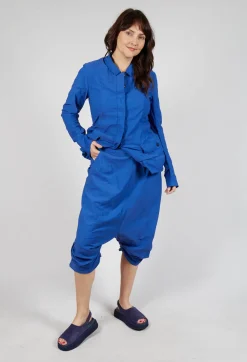 Rundholz Dip Trousers^Gathered Hem Cropped Trousers in Royal