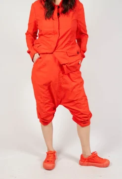 Rundholz Dip Trousers^Gathered Hem Cropped Trousers in Mandarine
