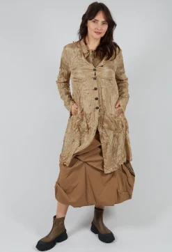 Rundholz Mainline Skirts^Gathered Midi Skirt in Camel