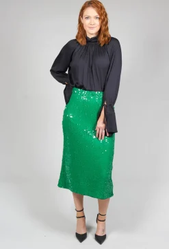 Nostra Santissima Shirts & Blouses^Gathered Neckline Shirt in Black