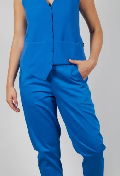 Elemente Clemente Trousers^Geisha Long Trousers in Cobalt