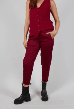 Elemente Clemente Trousers^Geisha Long Trousers in Scarlet