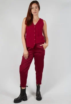 Elemente Clemente Trousers^Geisha Long Trousers in Scarlet