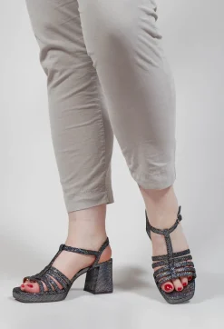 Chie Mihara Boots^Genial Chunky Heel in Silver