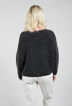 Sarah Pacini Jumpers^Geometric Knit Sweater in Grey
