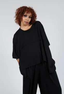 Bread and Butter Tops^Geometric Top in Black