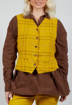 Hannoh Wessel Coats^Gilet Gemma in Safran Check