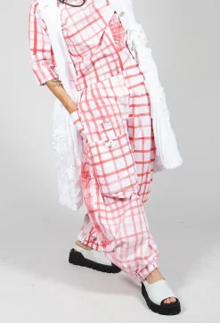 Tadashi with Giovanna Guglielmi Trousers^Gingham Picnic Trousers in Red