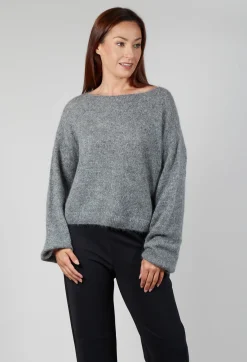 Sarah Pacini Knitwear|Jumpers^Glitter Pullover in Grey