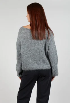 Sarah Pacini Knitwear|Jumpers^Glitter Pullover in Grey