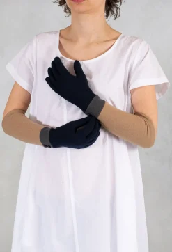 Vincent Pradier Gloves^Gloves in Navy/Grey/Camel