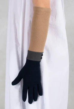 Vincent Pradier Gloves^Gloves in Navy/Grey/Camel