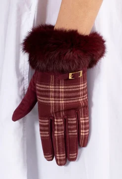 Vincent Pradier Gloves^Gloves in Wine/Pin