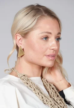 Katerina Vassou Earrings^Gold Triangle Earrings