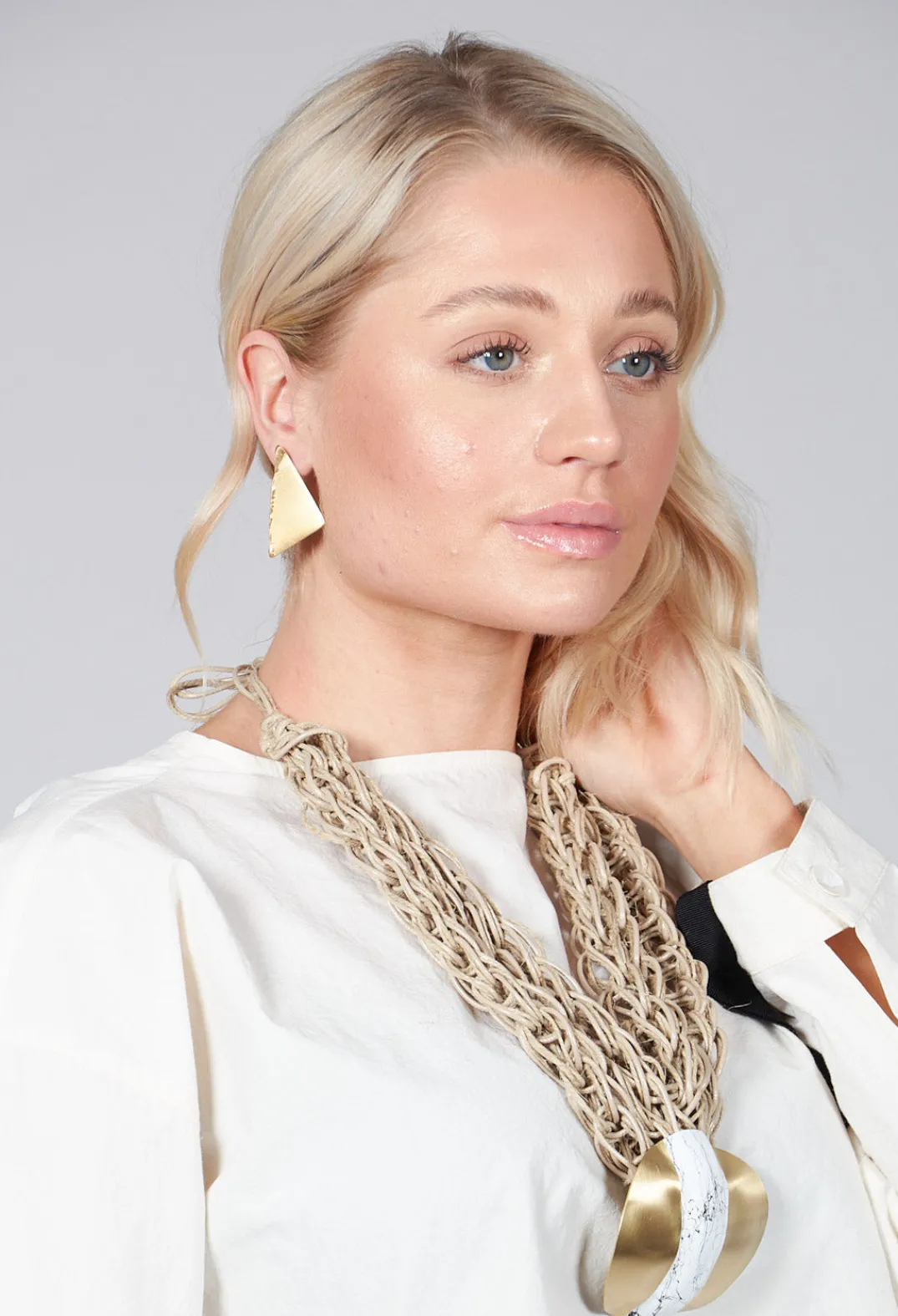 Katerina Vassou Earrings^Gold Triangle Earrings