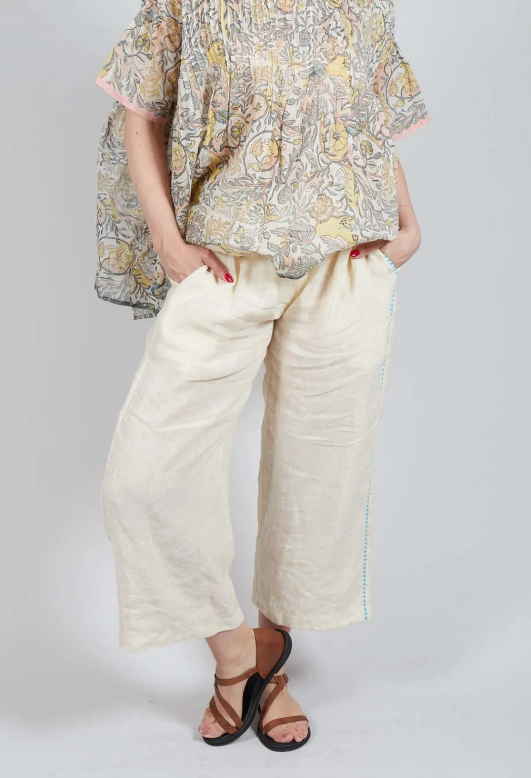Eka Trousers^Gorse Trousers in White