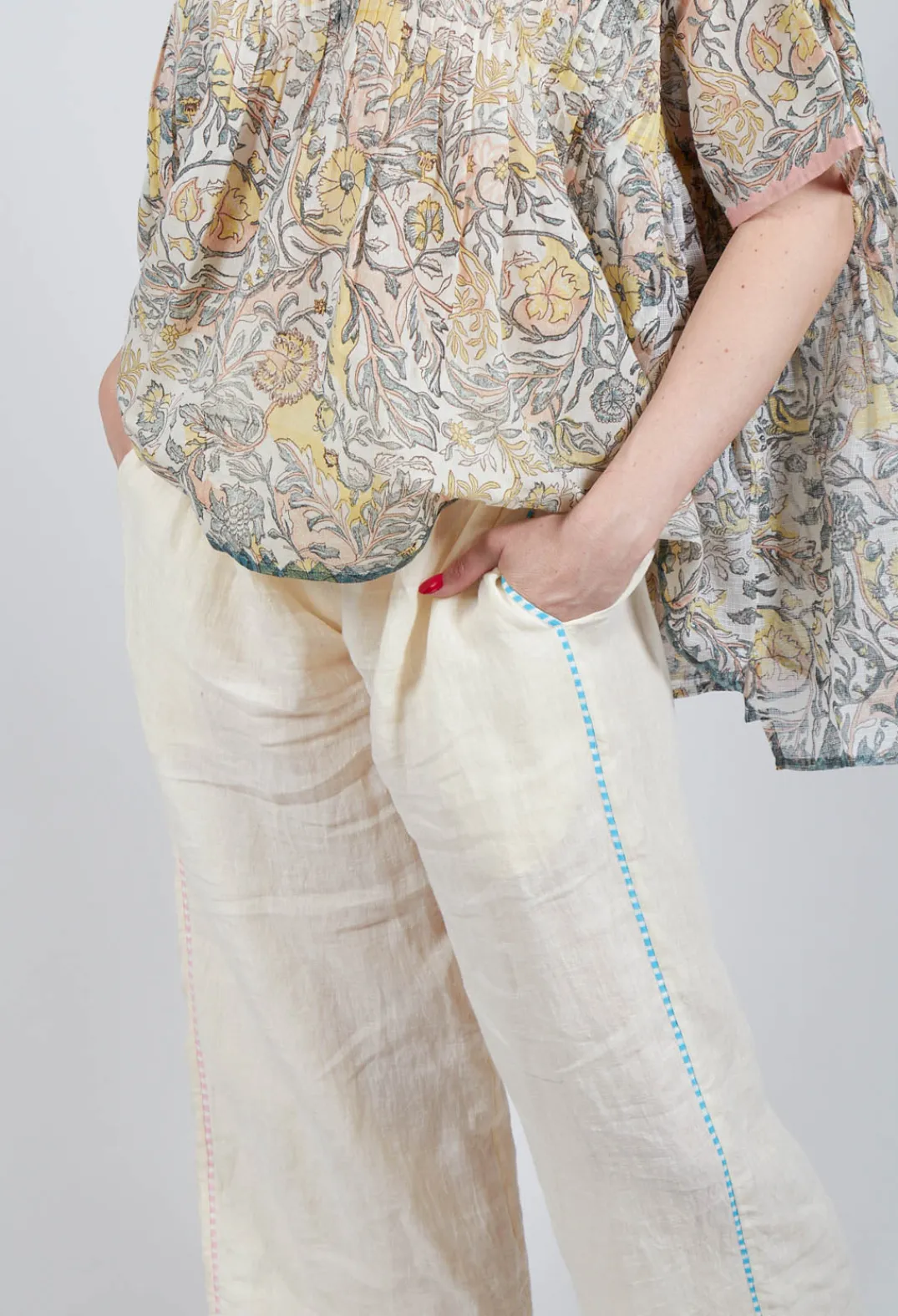Eka Trousers^Gorse Trousers in White