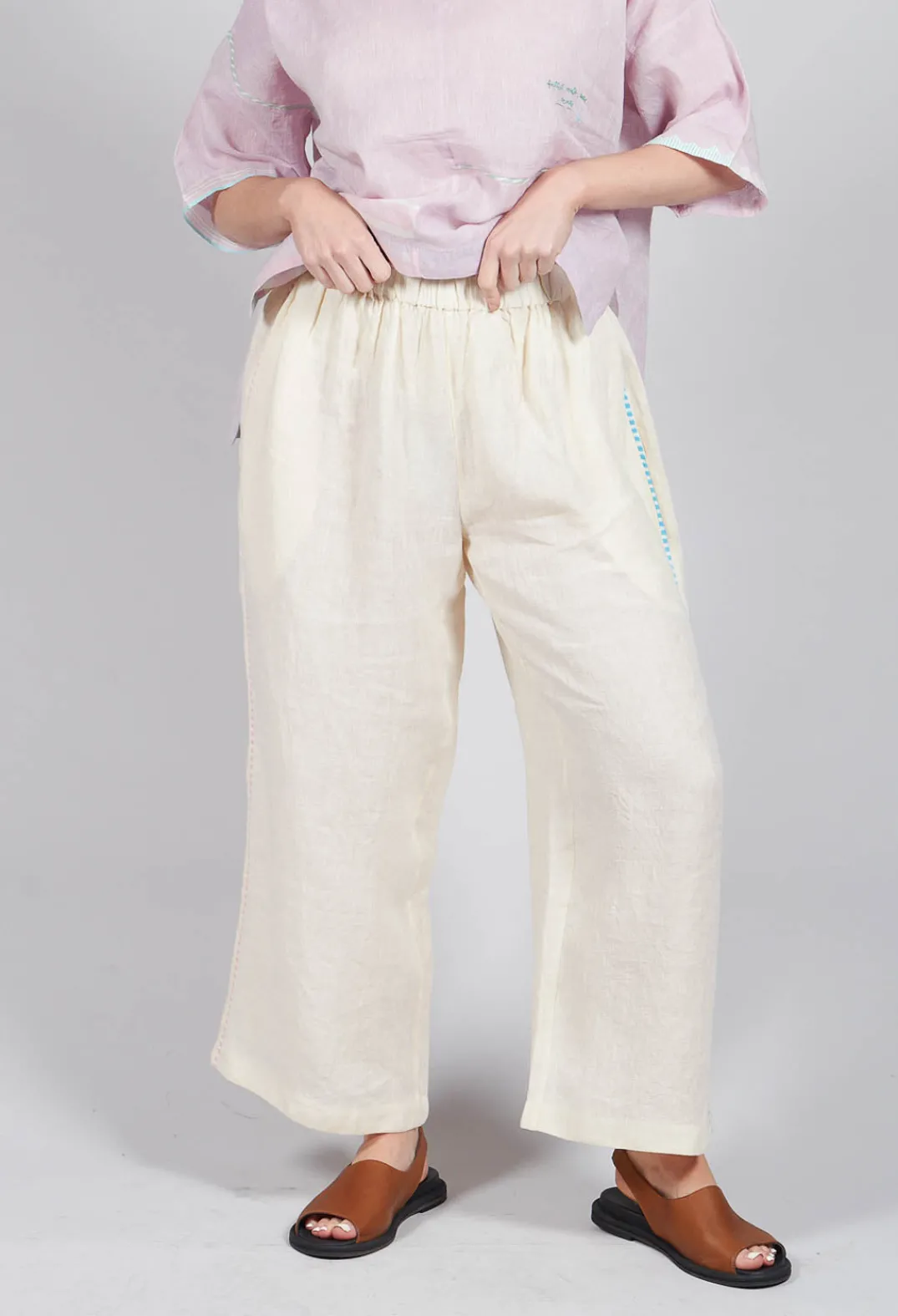 Eka Trousers^Gorse Trousers in White