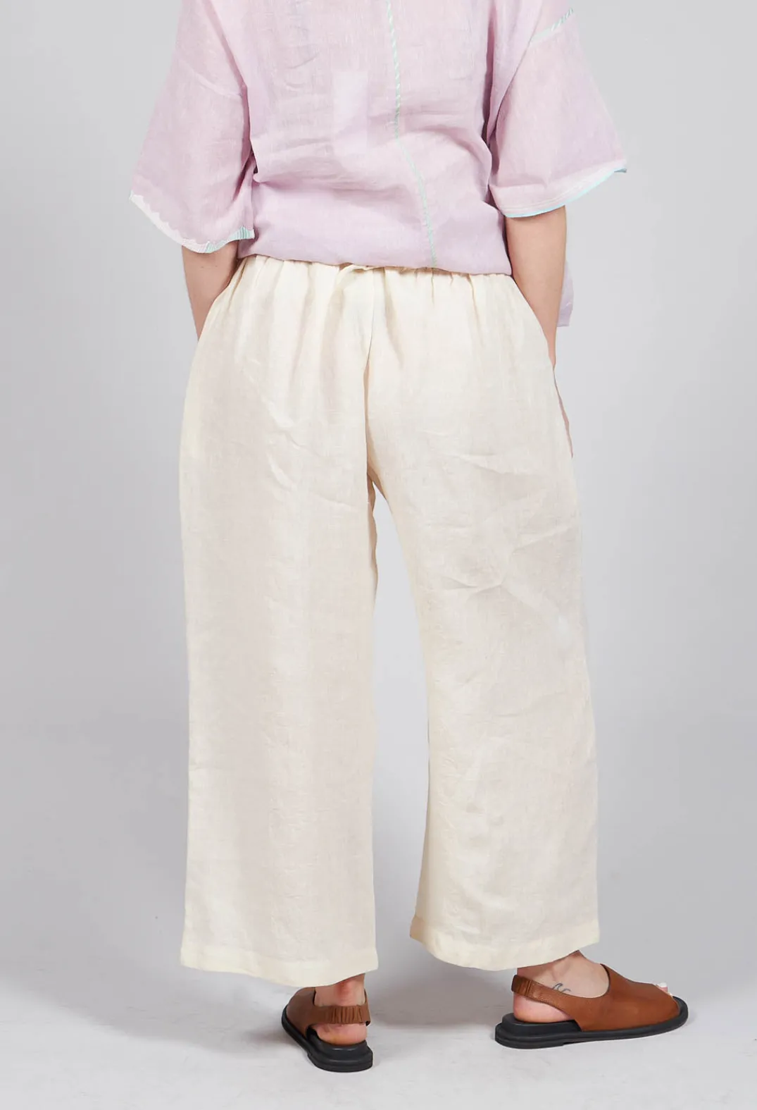 Eka Trousers^Gorse Trousers in White