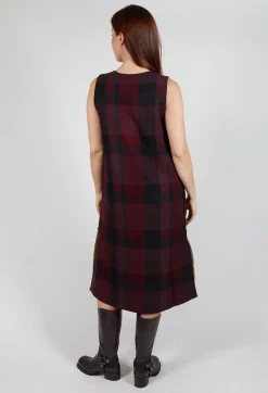 Eka Dresses^Gray Dress in Maroon