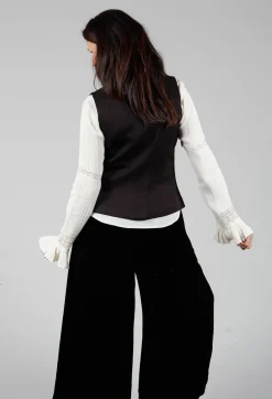 T.ba Jackets^Gypsy Waistcoat in Black