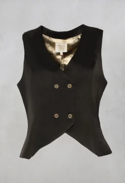 T.ba Jackets^Gypsy Waistcoat in Black